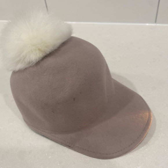 Wool Santelli Francesca Felt grey hat made in italy - Picture 2 of 5